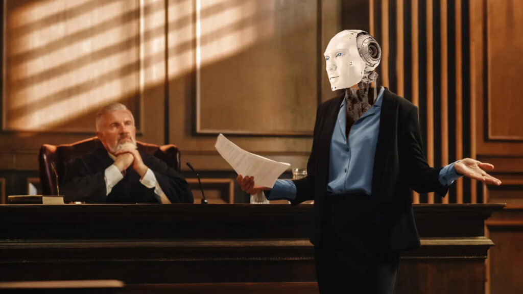 asistido por un abogado robot