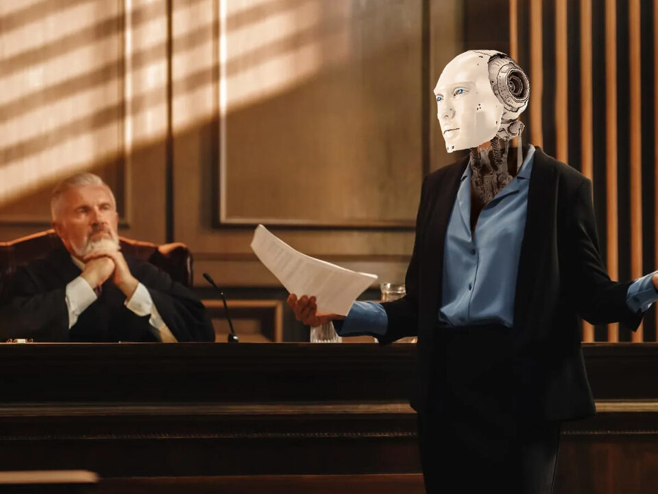 asistido por un abogado robot