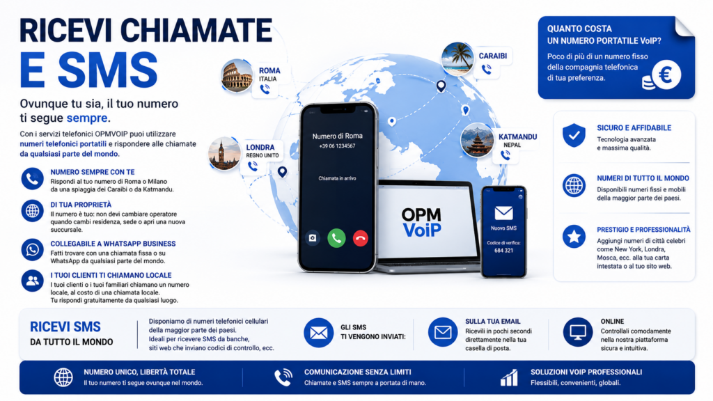Servizi telefonici e SMS ultima generazione