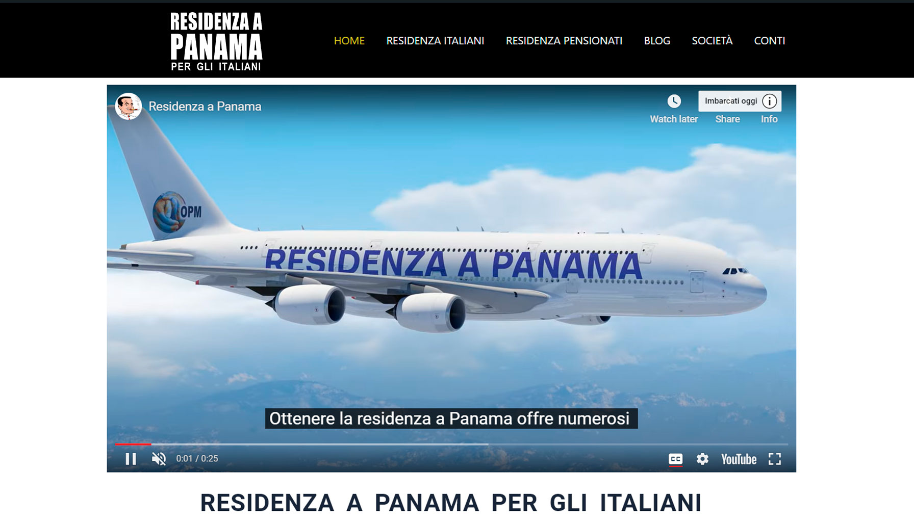 Residenza a Panama Web #1 per gli Italiani