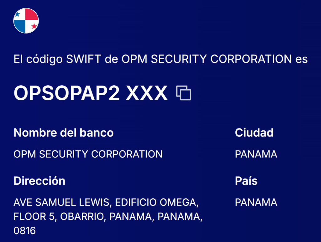 SCAM, Estafa, TRUFFA OPM SECURITY CORPORATION
