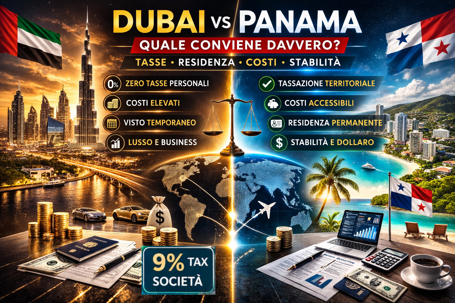 Dubai vs Panama: confronto