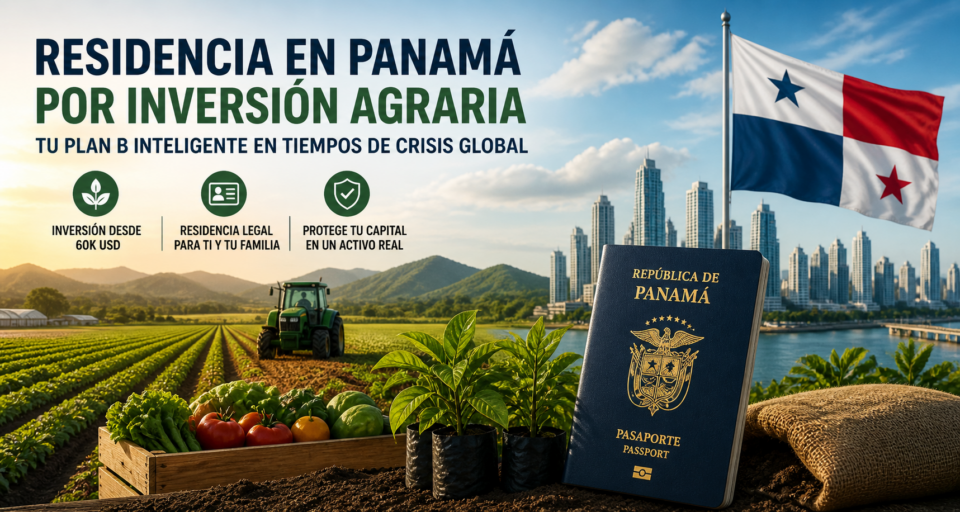 Residencia en Panamá por inversión agraria ante crisis global